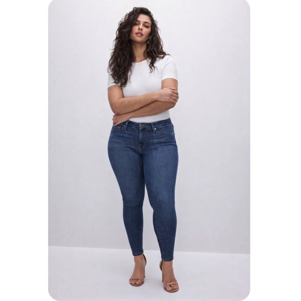 GOOD AMERICAN Good Legs Skinny Jeans Blue004 Size 22